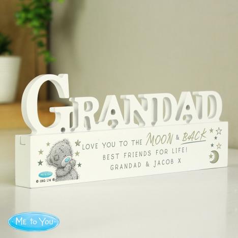 Personalised Me to You Bear Wooden Grandad Ornament Extra Image 2